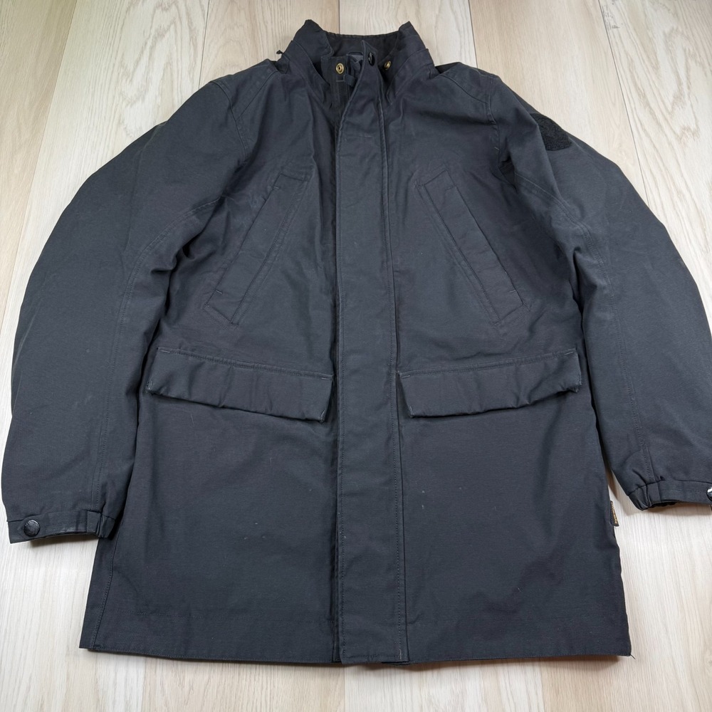 REV'IT Mens Black Full Zip Waterproof Insulated Motorcycle Jacket Coat Size XL